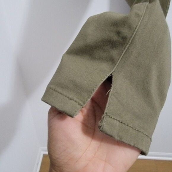Cache Low Rise Army Green Split Ankle Pants Size 0 - Picture 5 of 9